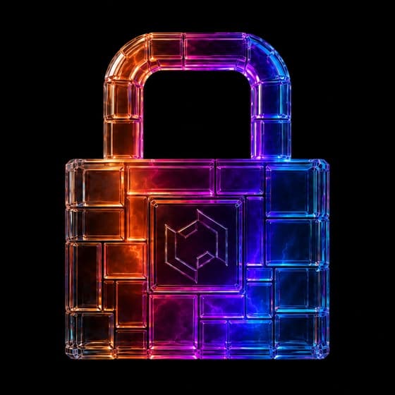 A padlock